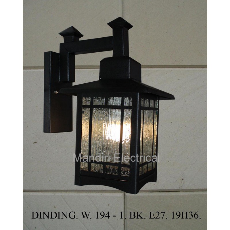 lampu Hias Dinding Dekorasi Outdoor W - 194 / BK