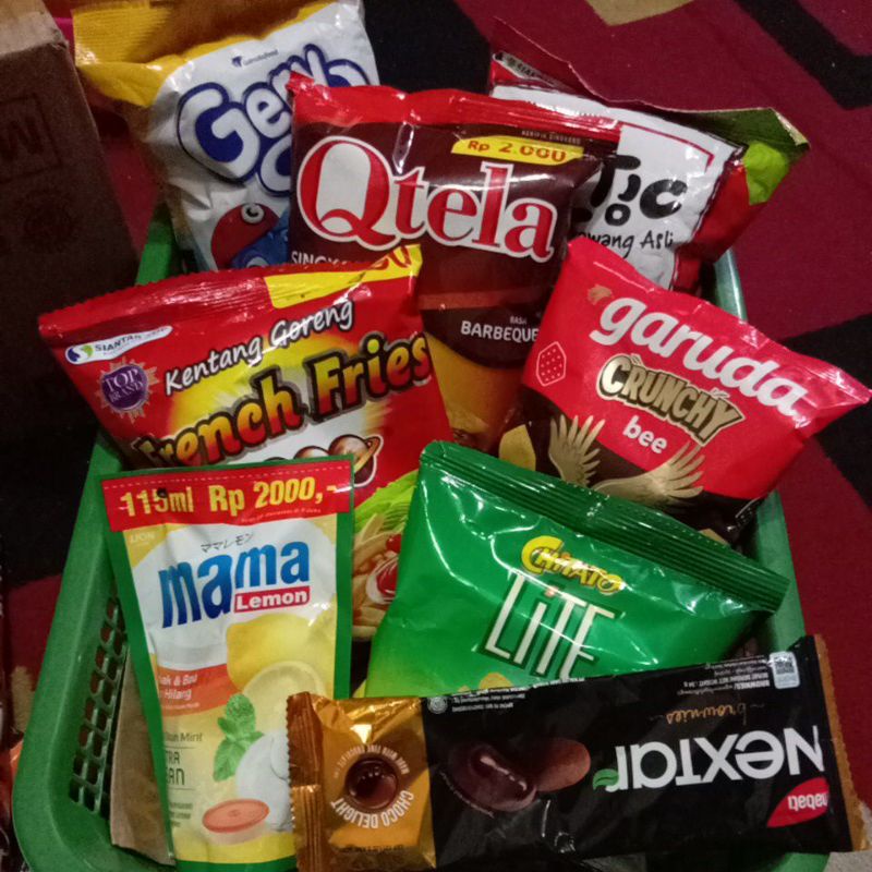 

Pilih 5 Snack SEDANG Mantep + 1xSerok + 1 Bonus Rendom