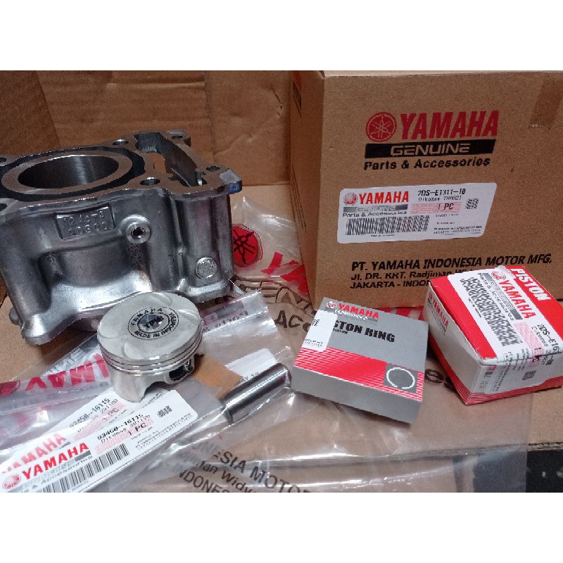 Paket blok bureng & piston komplit Yamaha Lexi 125 ASLI