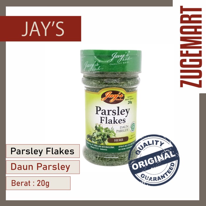 

Jay's Parsley Flakes / Jays Daun Parsley Kering / Jay Parsley - 20Gram