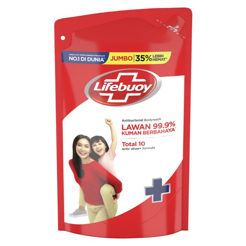 Lifebuoy Antibacterial Body Wash Total 10 825 ml 825ml Pouch