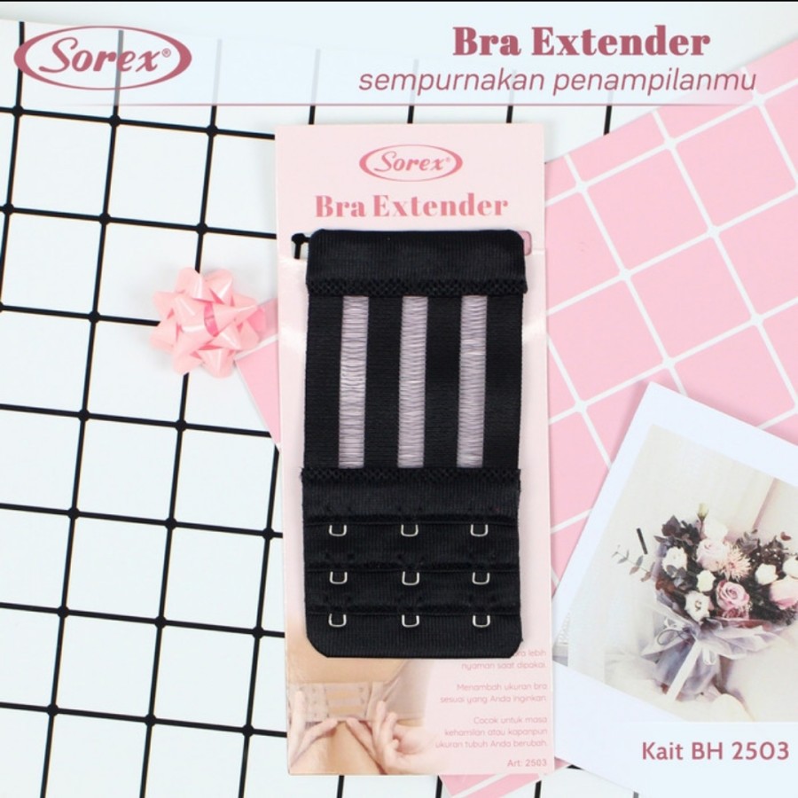 Bra Extender Sambungan Kait Bh Sorex 2501; 2502; 2503 Lebih panjang