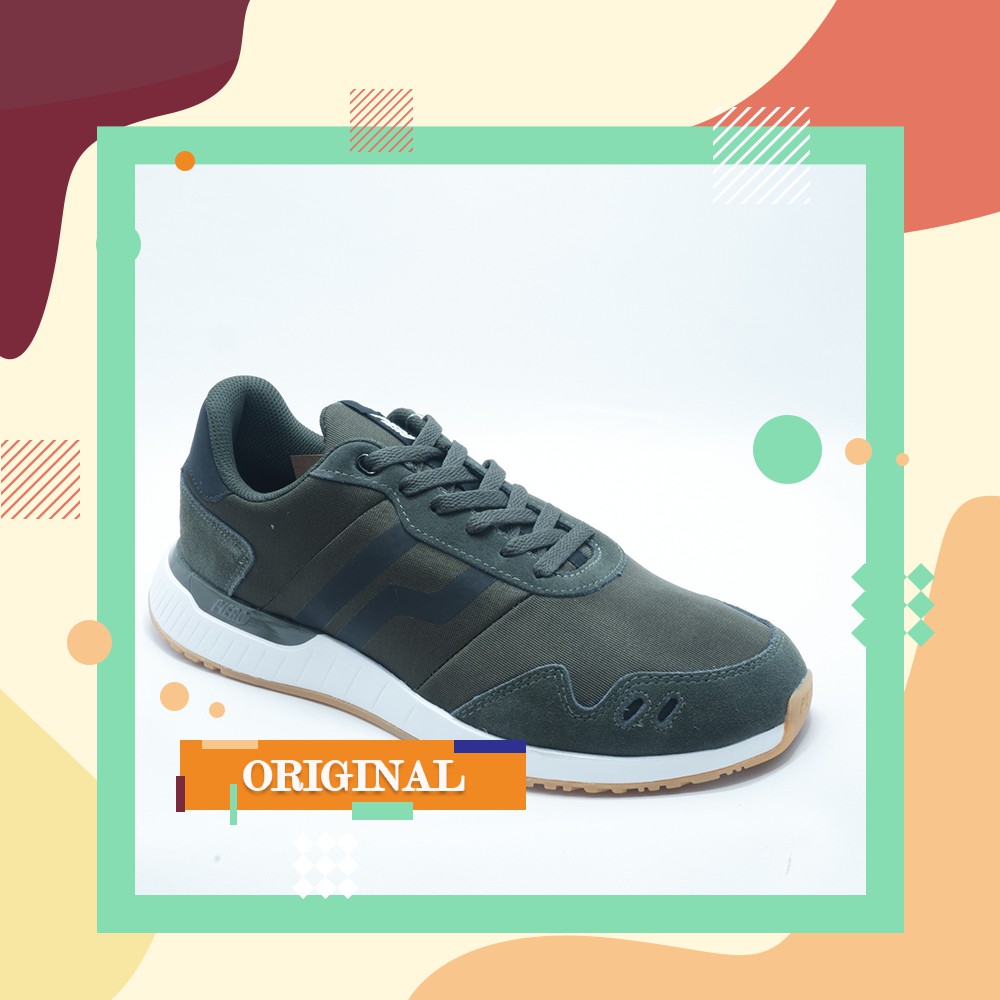 PIERO 100% ORIGINAL JOGGER KNIT BLACK WHITE SEPATU SNEAKERS