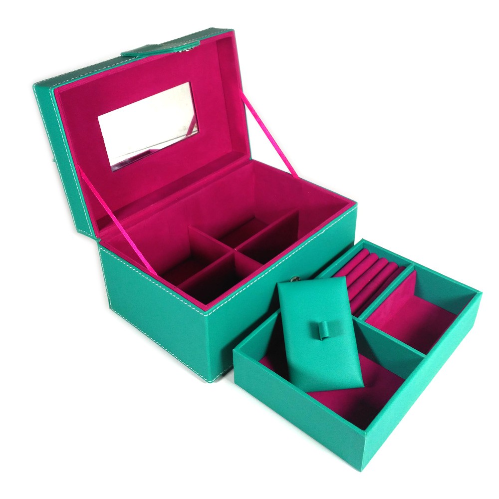 Kotak Box Perhiasan Kalung Gelang Cincin &amp; Aksesoris 21x14x11 cm - Tosca dlm Fanta