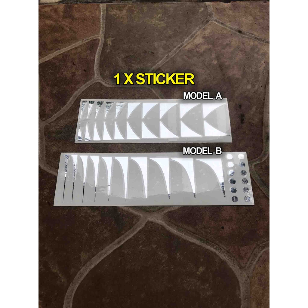 

Dave Mustaine Sticker Inlay Gitar Akustik Fretboard Shark Fin Teeth Elektrik Fingerboard Decal Gibson Tooth