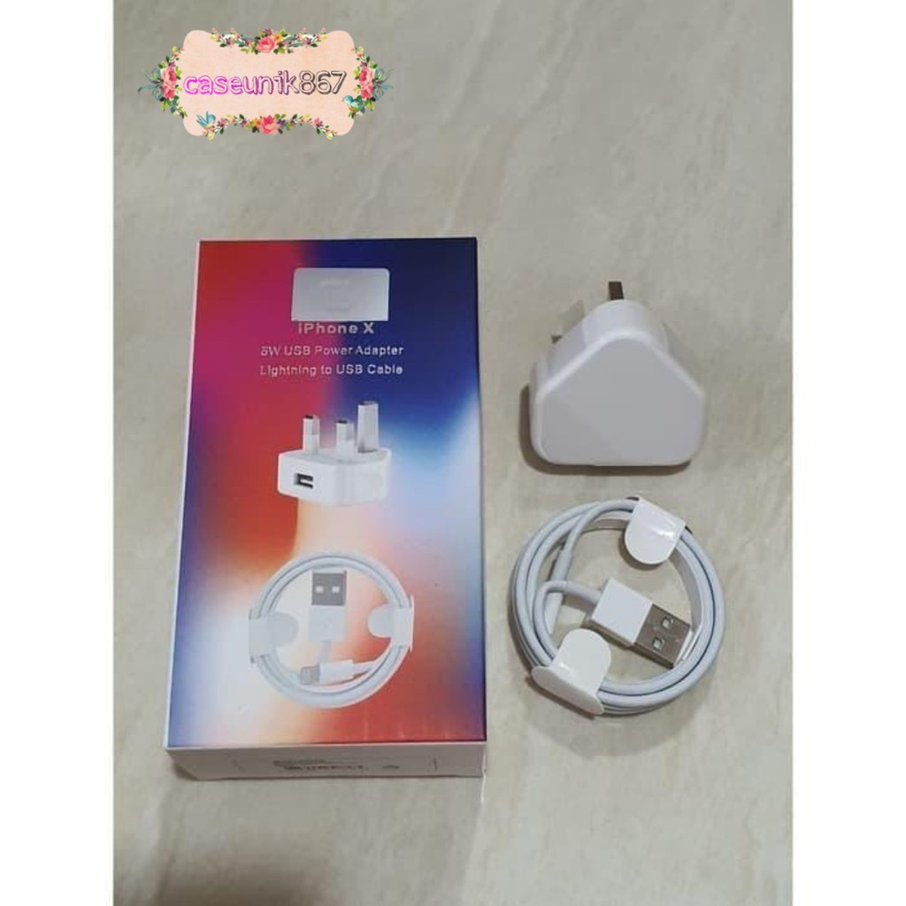 BM013 Charger Cashan casan Travel adapter untuk hp 1 Pone 5G 5S 6G 6+ 7G 7+ 8G 8plus X XS MAX XR 3kaki CS1112