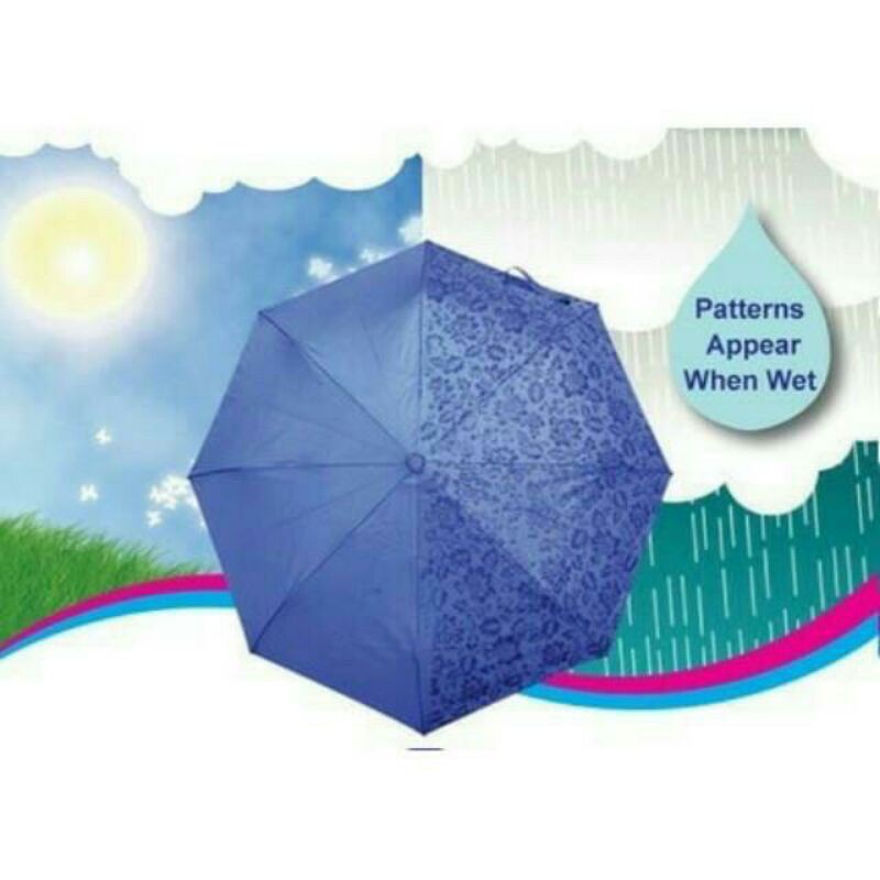 Payung Lipat 3D Ajaib Magic umbrella dimensi timbul motif