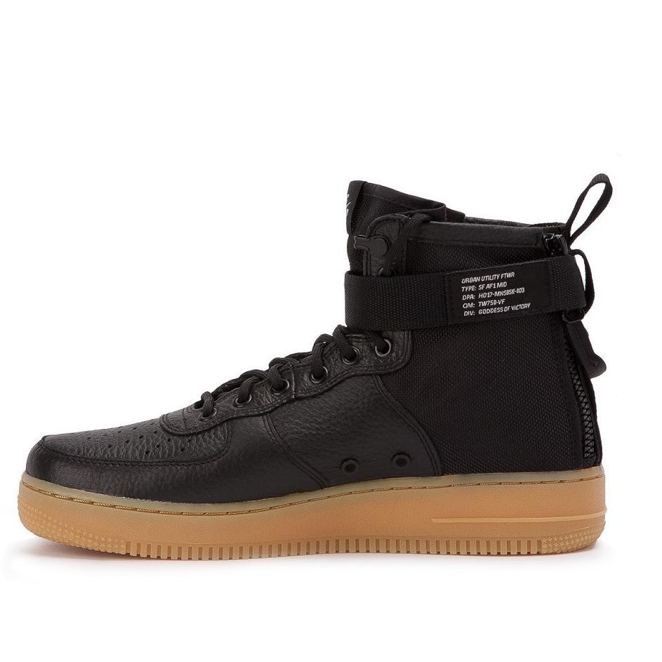 Terbaik.. Nike Air Force 1 SF1 MID Black Gum Perfect Kick Original PK | Shopee Indonesia