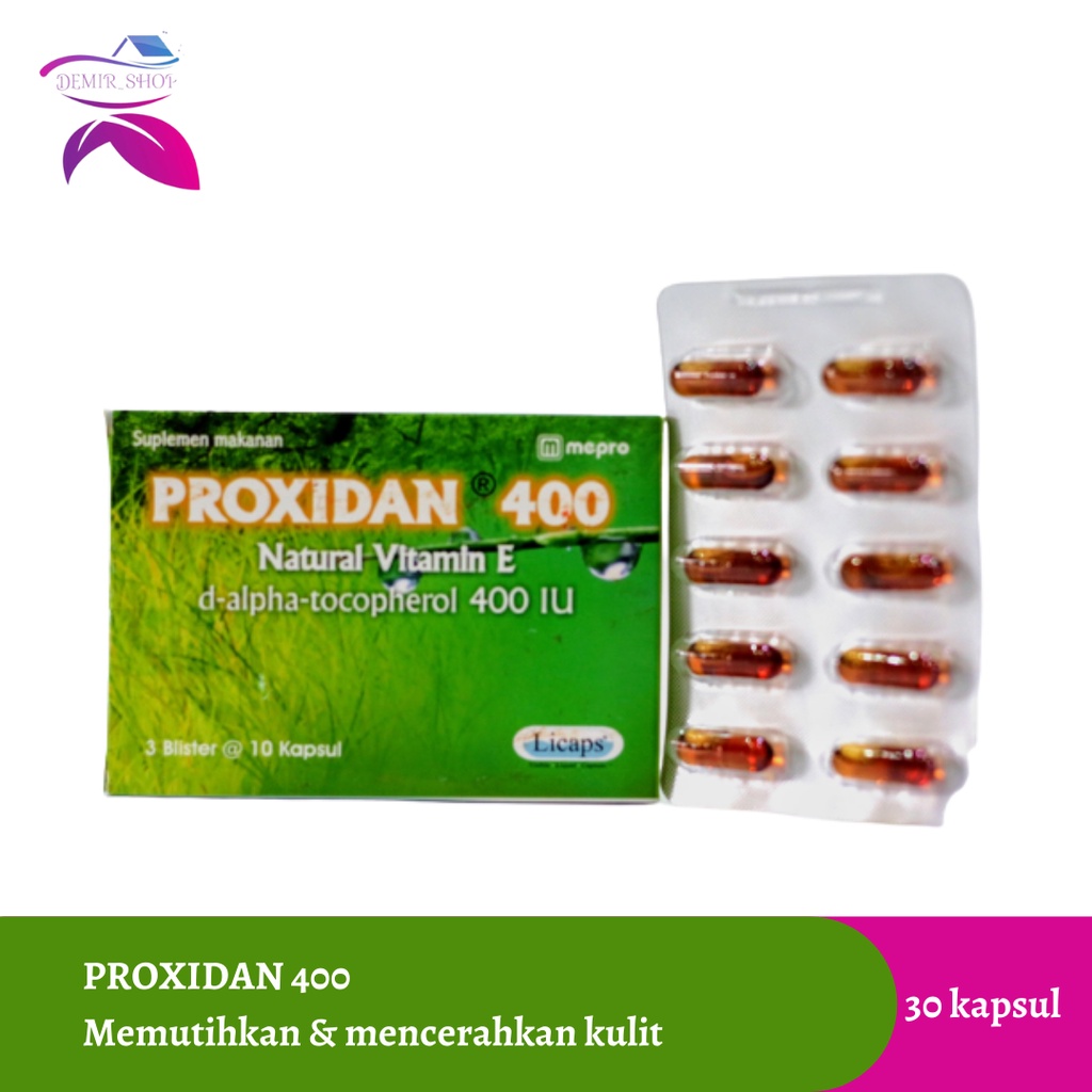 Proxidan 400 Mencerahkan Kulit - Vitamin E 400 IU untuk Promil