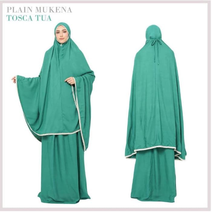 MUKENA POLOS HYGET RENDA / MUKENA POLOS DEWASA BAHAN HYGET