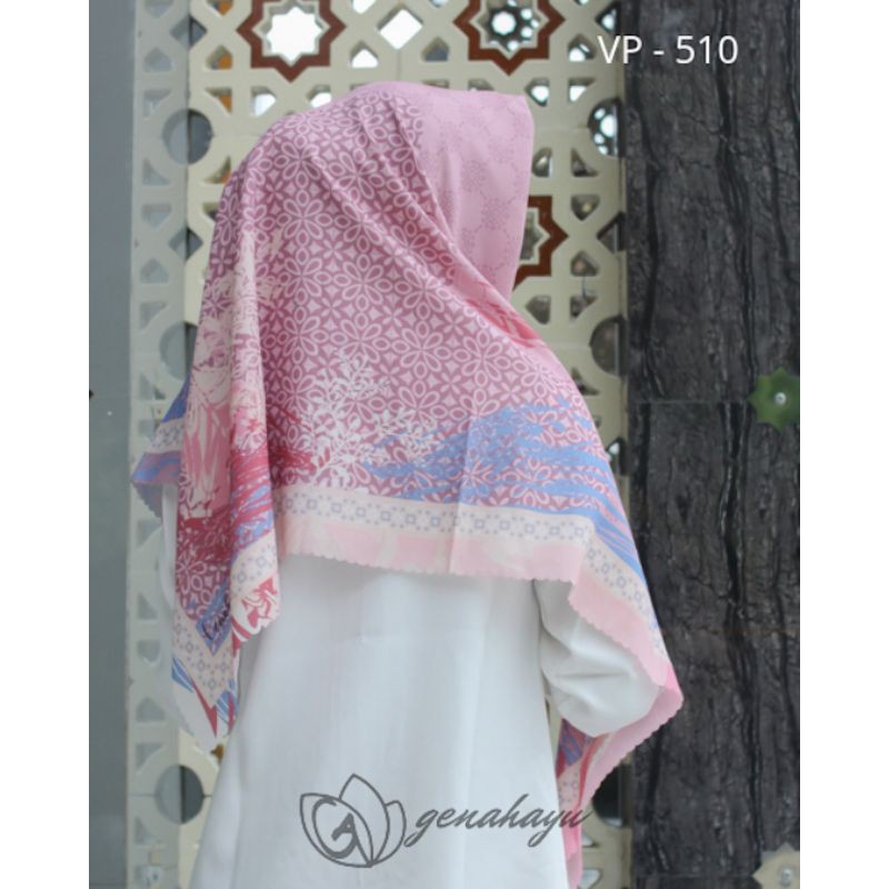 Jilbab Voal Motif Superfine / jilbab segi empat premium motif by Genahayu-VP-510