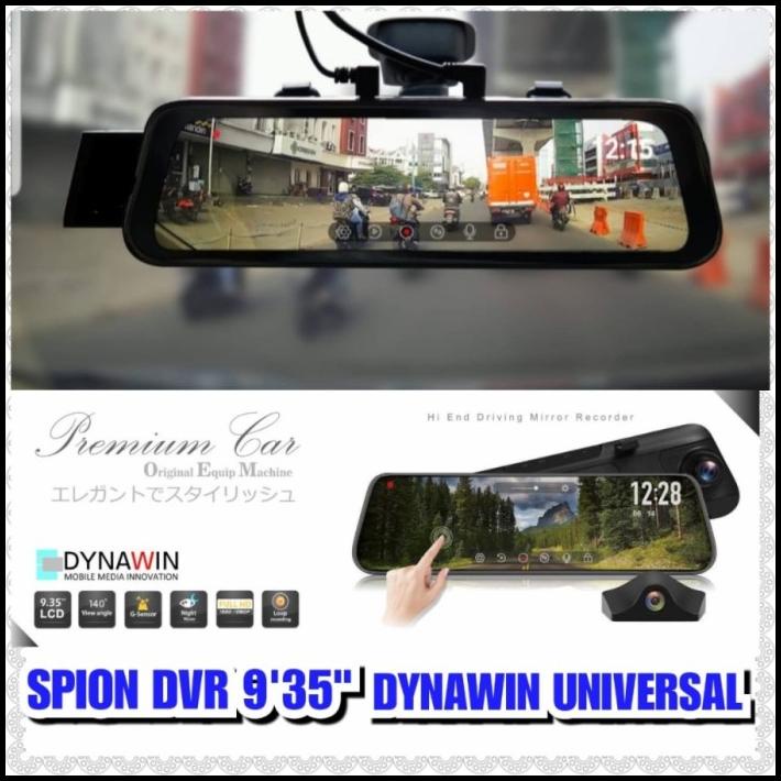Dvr Dashcam Dynawin Dual Kamera Spion + Belakang
