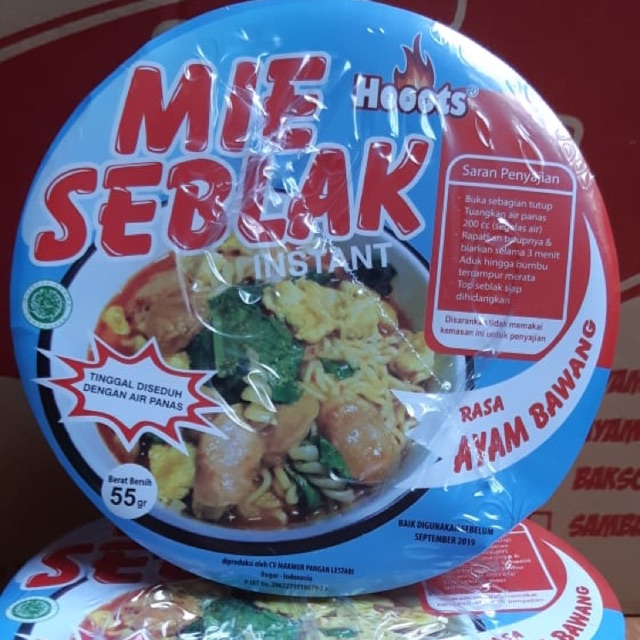MIE SEBLAK (dus) hooots rasa ayam bawang
