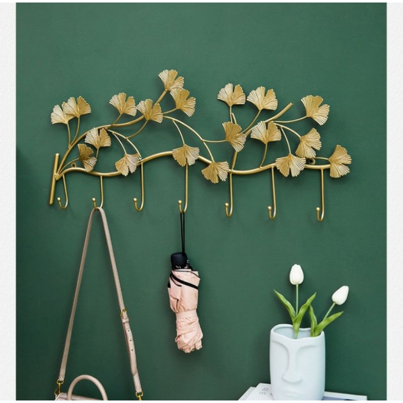 gold ginko leaf hooks