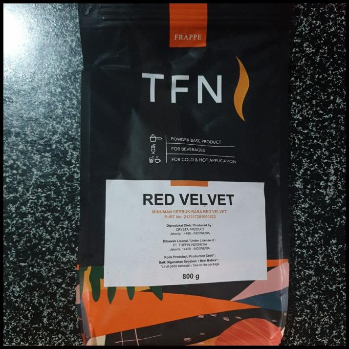 

Powder/Frappe Toffin Red Velvet 800Gr Premium