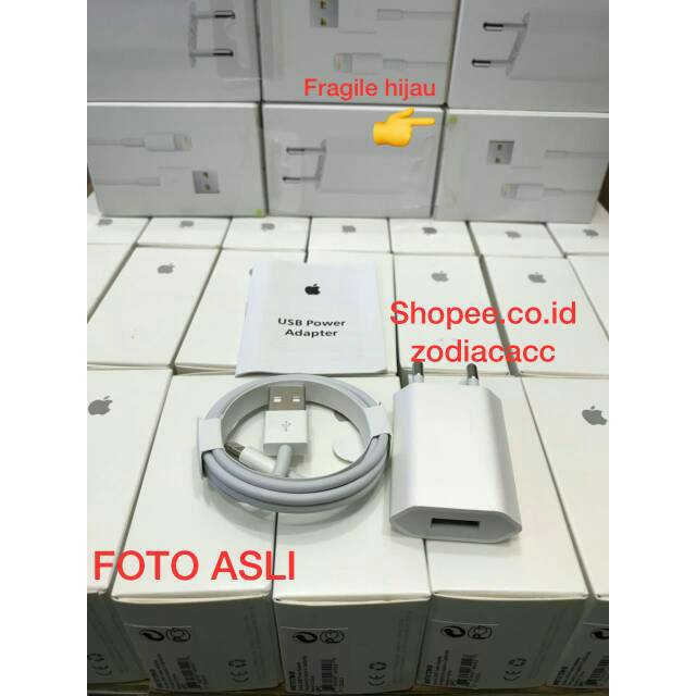 IOS 11 CHARGER + KABEL DATA ORIGINAL IPHONE 5 5s 6 6+ 7 7+ 8 8+ PLUS X