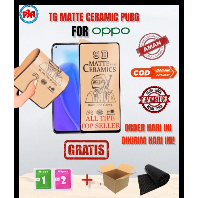 Tempered Glass TG Ceramic Film Matte  OPPO A12 A12S A15 A15S A16 A31 2020 A32 A33 A35 A53 A53S