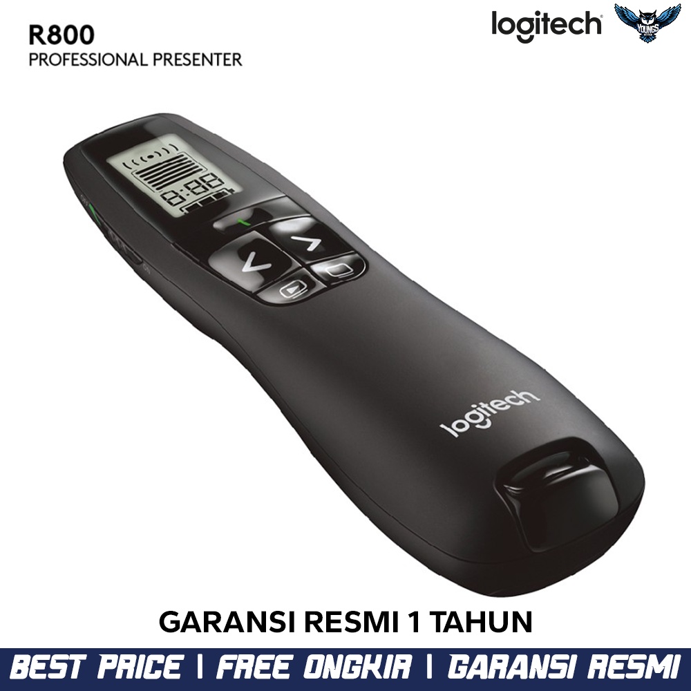 Logitech R800 Remote Professional Presenter Wireless Laser Hijau