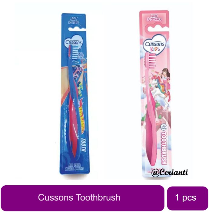 [SIKAT GIGI] Cussons Kids Toothbrush Unicorn Soft | Hot Wheels Soft - Sikat Gigi Anak 5-7 Tahun_Cerianti