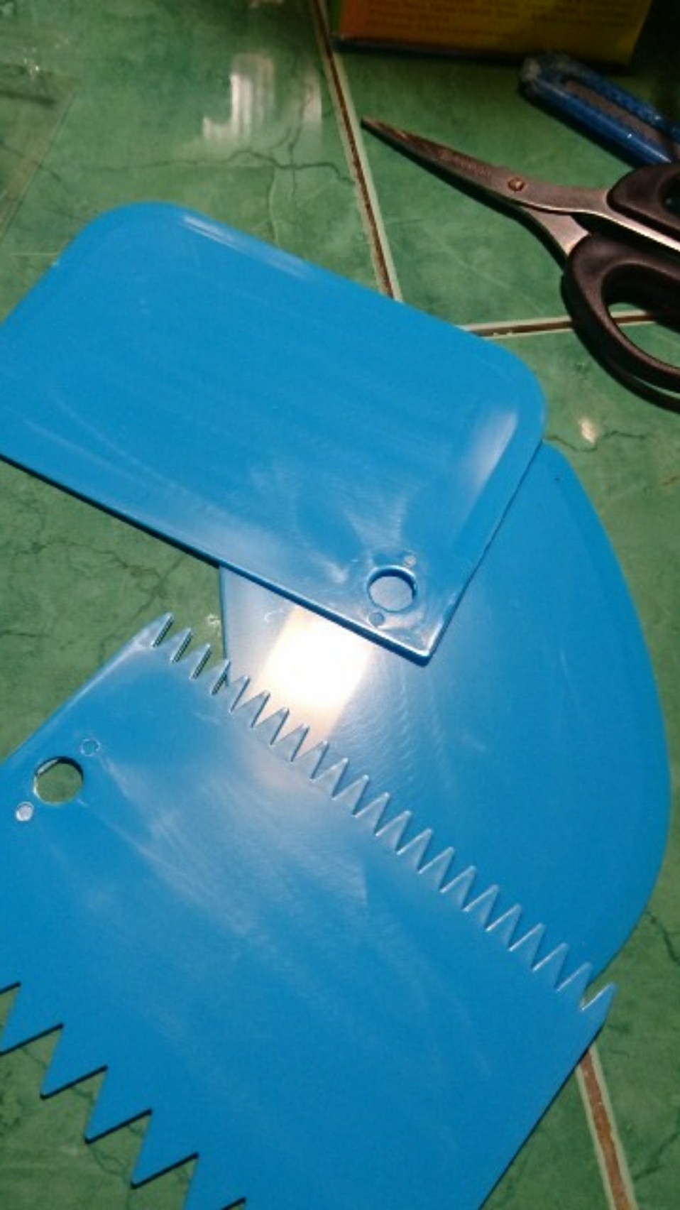 3pcs/set Plastic Irregular Teeth Edge Diy Cream Scraper Kit Cake Mold Tools