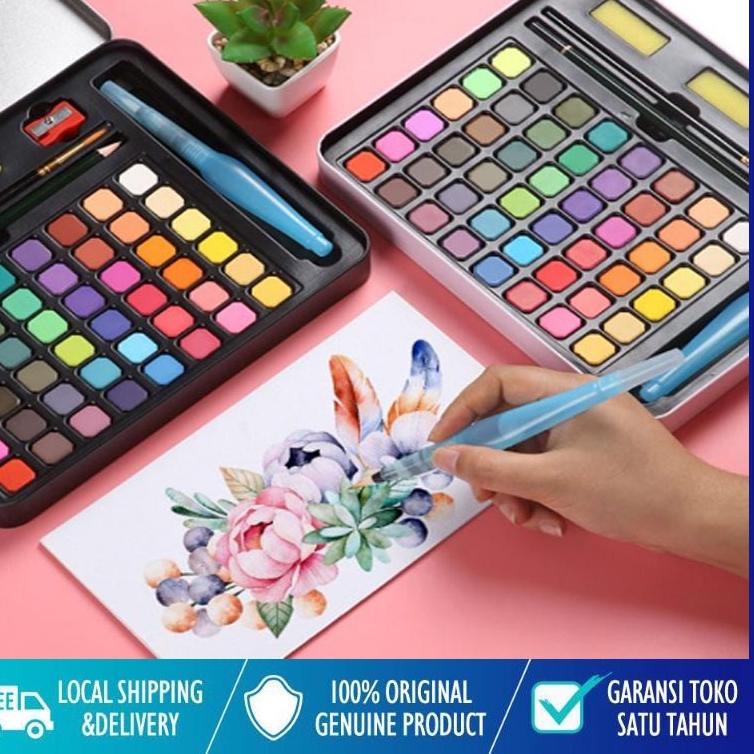 

SALEE!!!!.. NEW 36/48Water Color Set - Alat Cat Air Set (Termasuk Kuas dan Kertas Gambara)