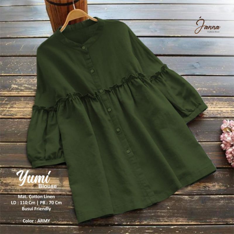 YUMI/KINAN BLOUSE BAJU WANITA TERBARU