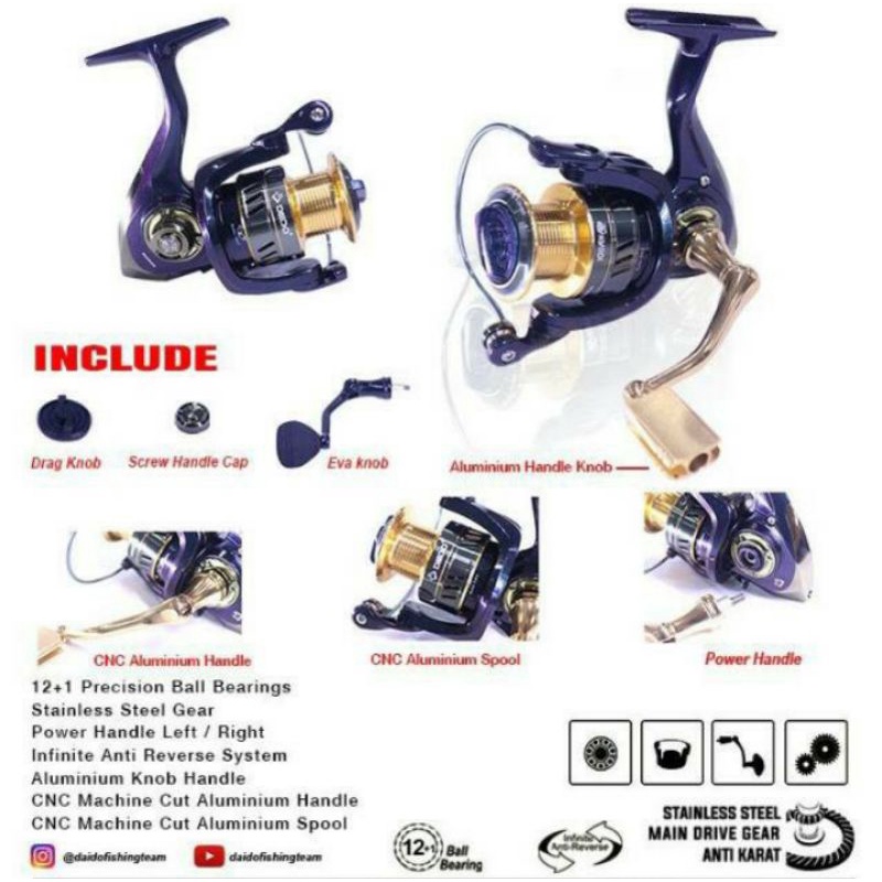 REEL DAIDO IGUANA POWER HANDLE
