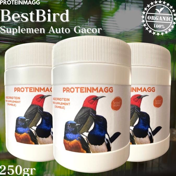 Proteinmagg Suplemen Protein Untuk Burung 250 gr Extra kicau Gacor