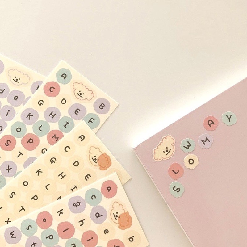 

Special Edition Doggo Alphabet Sticker ( Sticker korea Sticker bujo journal Sticker aesthetic )