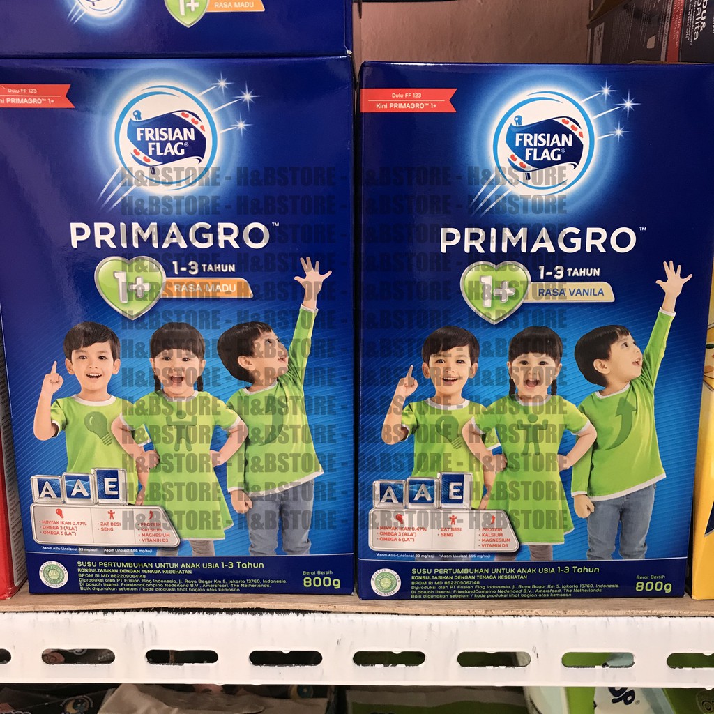 Frisian Flag 123 Primagro 1+ Madu dan Vanila 800gr / Susu Pertumbuhan anak 1-3 Tahun