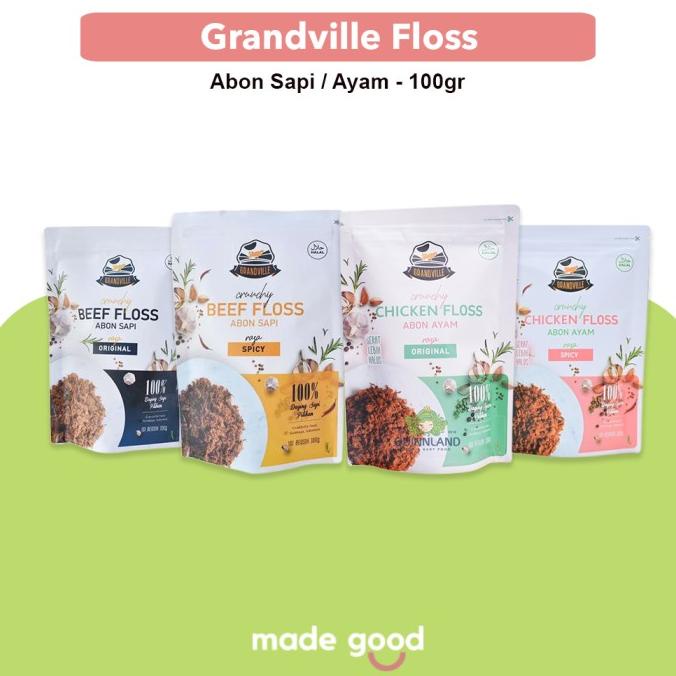 

Cuci Gudang Awal Tahun Grandville Abon Crunchy 100gr - Sapi Ayam Beef Chicken Original Spicy Cuci