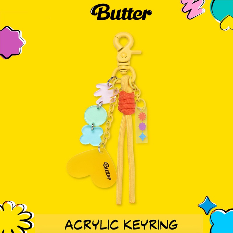 KPOP  Butter Keychain New Album Keyring Pendant Key Holder Accessories DIY Decor