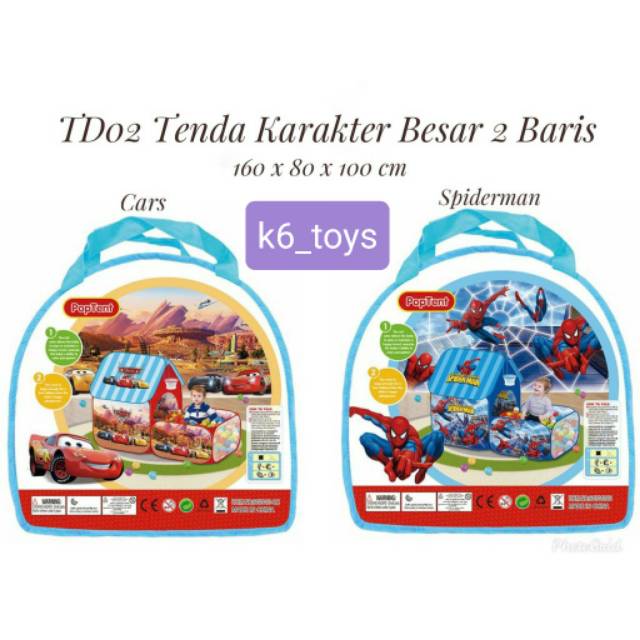 Tenda Anak 2 baris ada Kolam Bola dan Ring Basket