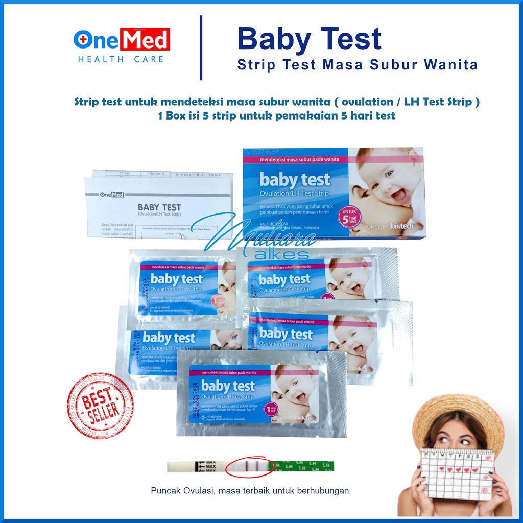 Strip Test Masa Subur Wanita / Baby Test OneMed (Ovulation/LH Test Strip)