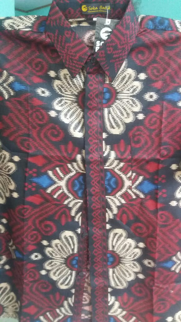 Kemeja Batik Pria Motif Elegan Size Jumbo Xl Xxl Xxxl