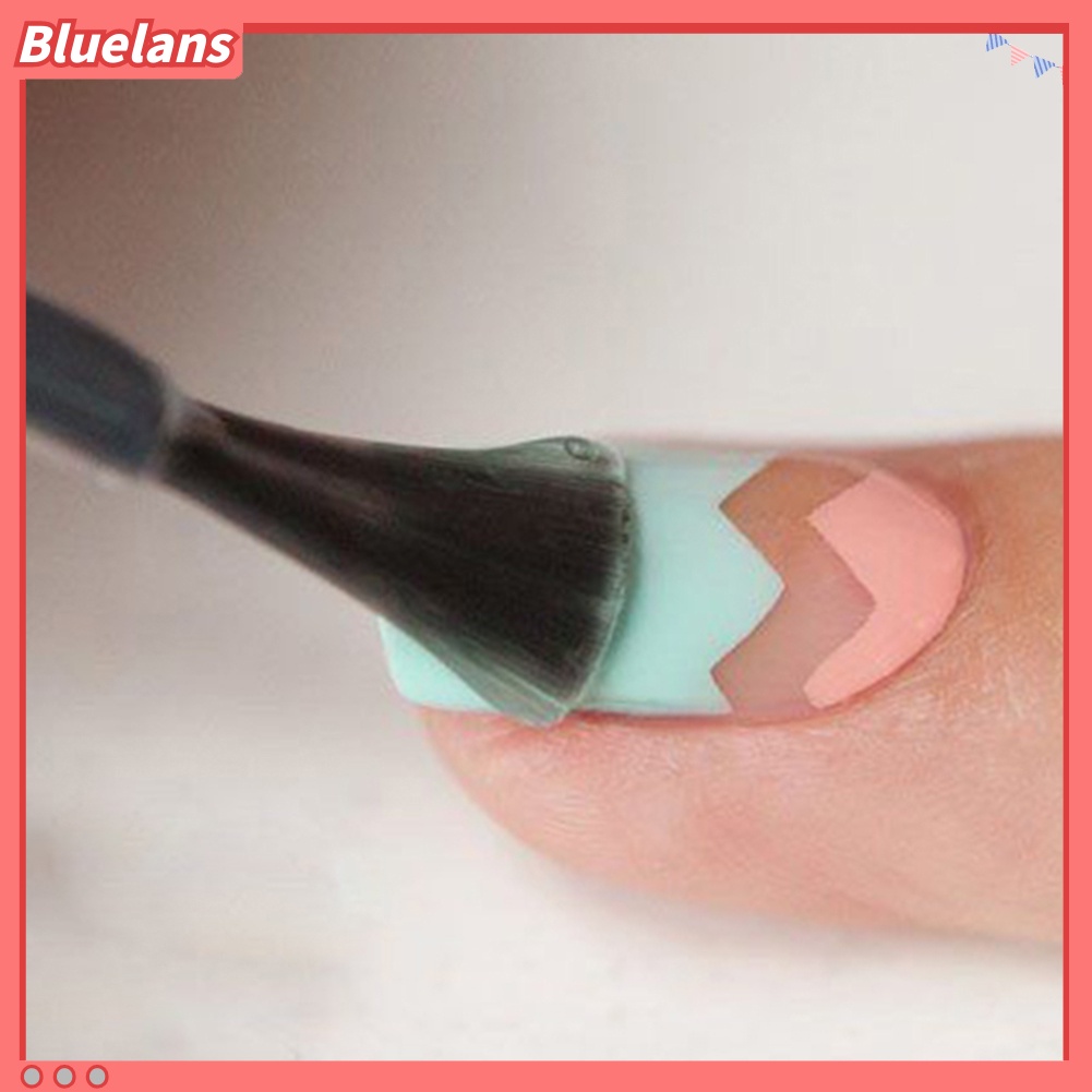 [Bayar Di Tempat][bluelans] 5 Lembar Stiker Cetakan French Nail Art Manicure DIY