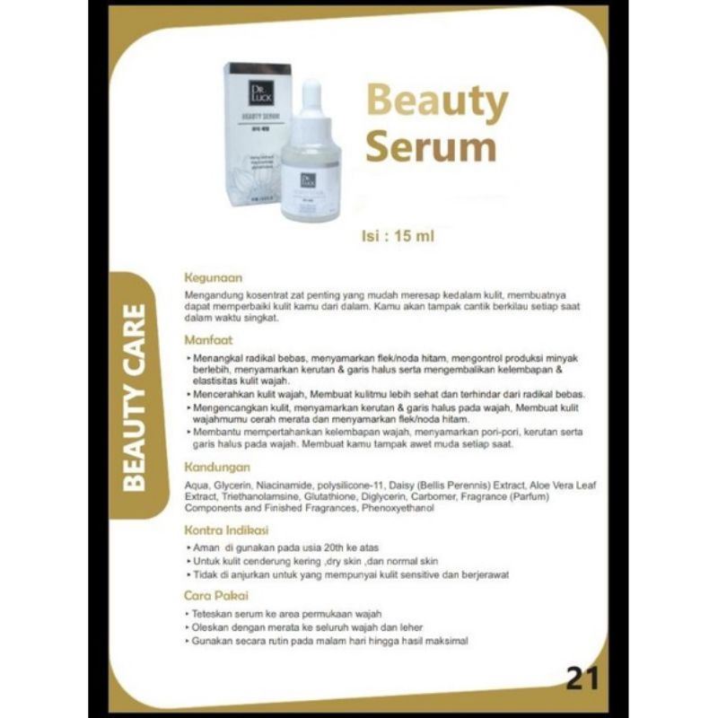 Dr. Luck_Beauty serum_serum kecantikan, pemutih
