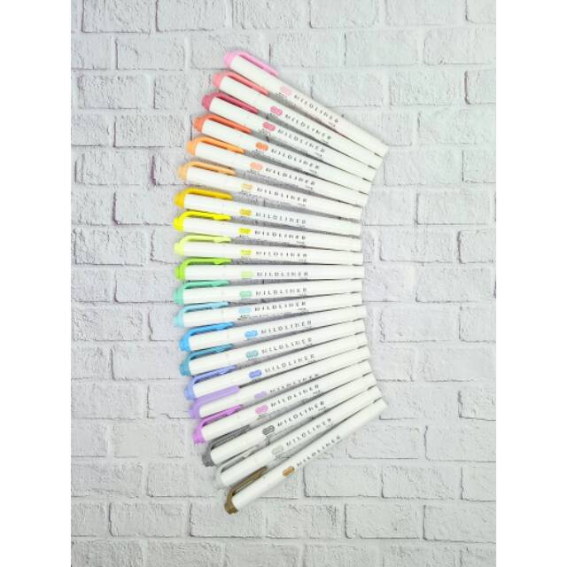 Zebra Mildliner dual tip stabilo highlighter 20 warna Zebra Mildliner dual tip stabilo highlighter 20 warna