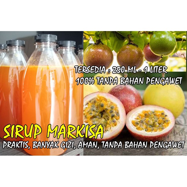 

SIRUP MARKISA/JUS MARKISA/SARI MARKISA ORIGINAL 1 LITER