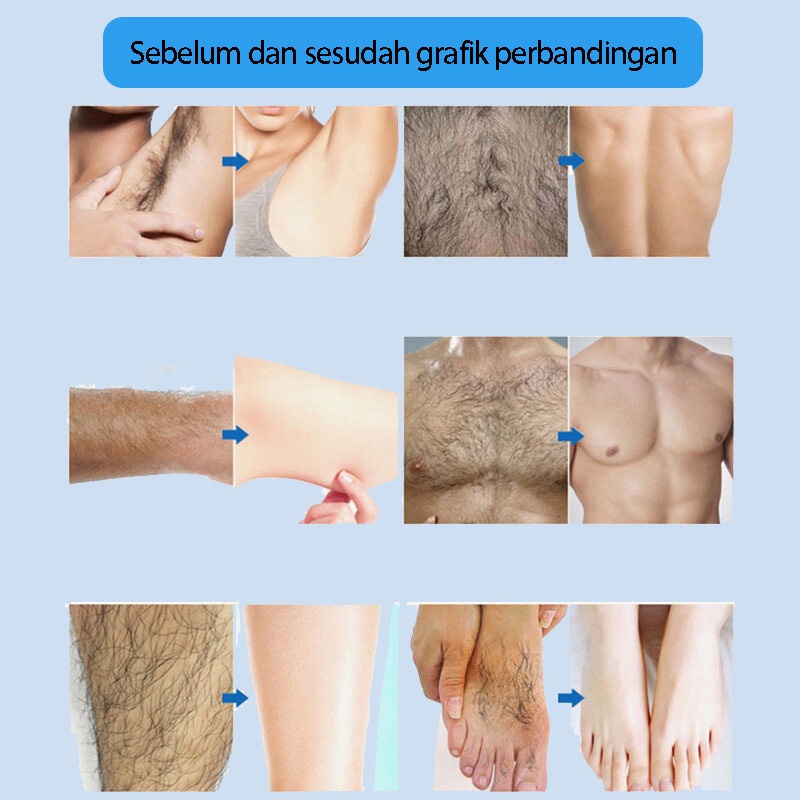 perontok bulu permanen 100g penghilang bulu ketiak Kaki/tangan/rambut dubur/rambut kemaluan/dada penghilang bulu baju Privat Tanpa Rasa Sakit Tidak Merangsang penghilang bulu  Dan Penghilang Bulu Pribadi Yang Aman Dan Efektif