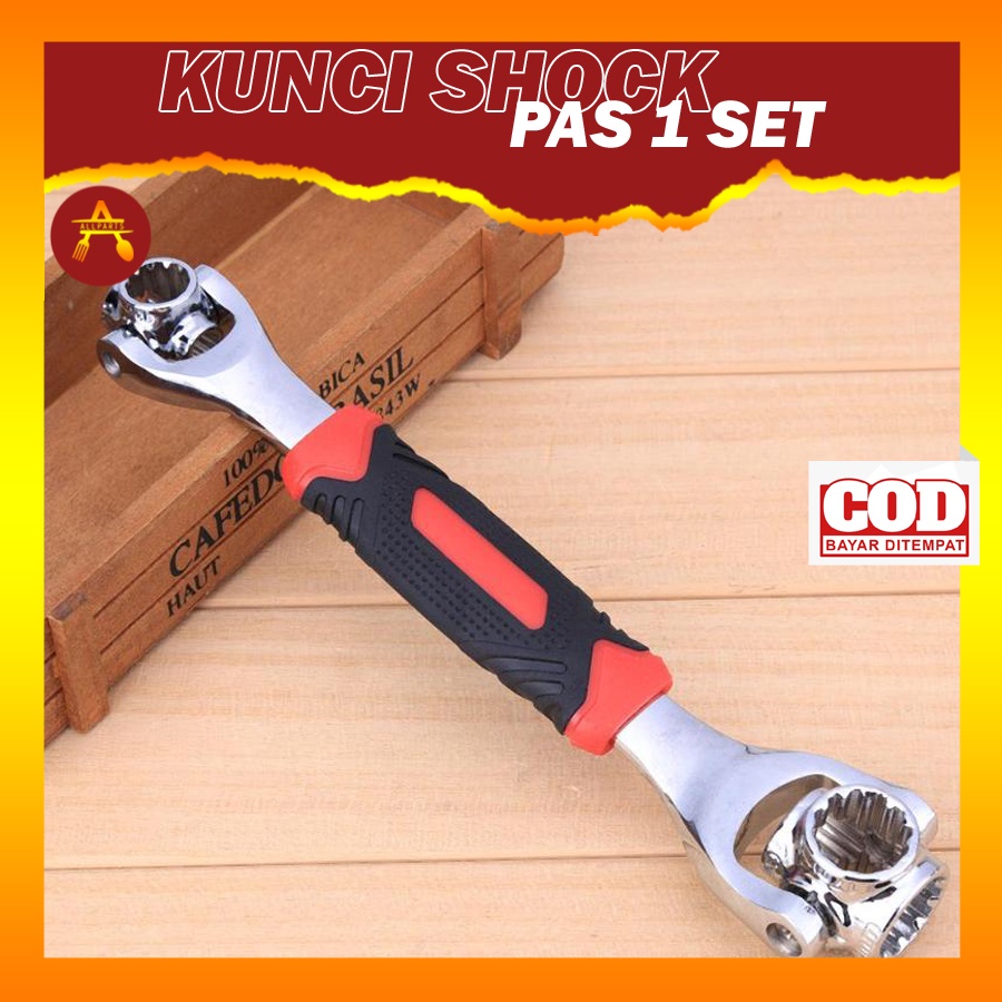 Kunci Sok Ring Pas Shock Set Serbaguna Multifungsi TW914 Kunci Baut Konci Sok Pas Shock Set 48 in 1