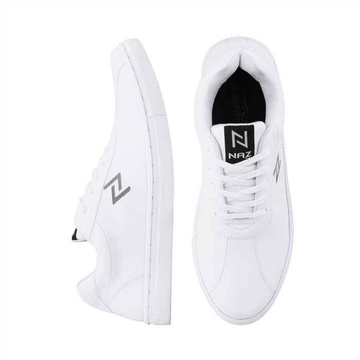 NAZ X DK01 AGUERO Sepatu Sneakers Pria Kasual Putih Polos