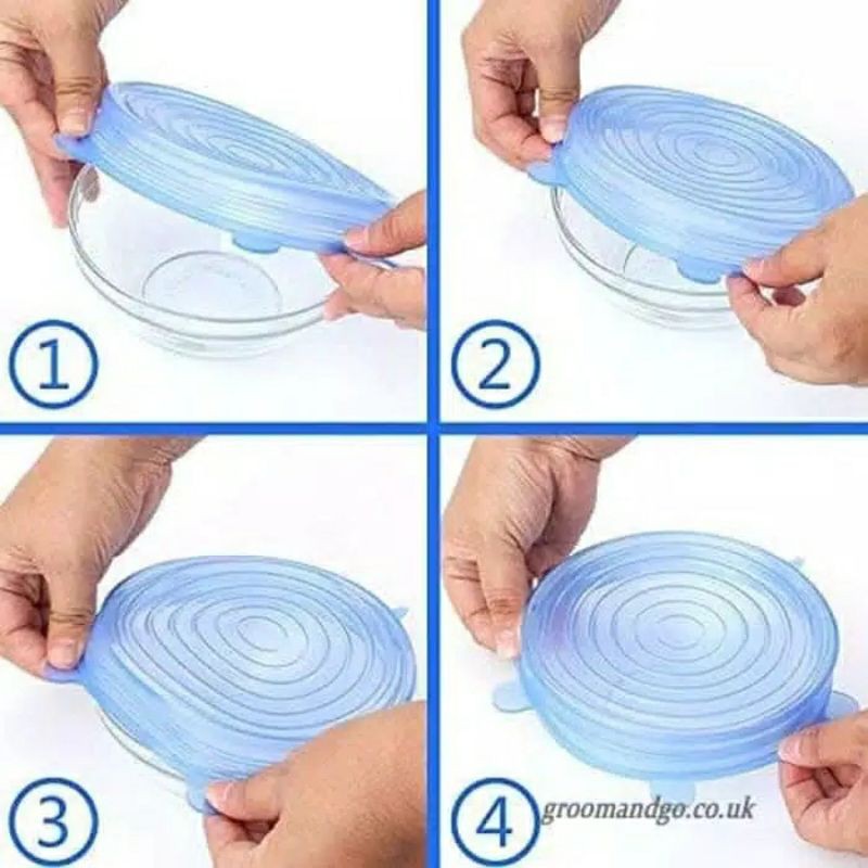 FOOD COVER 6 IN 1 / COVER PENUTUP SERBAGUNA / STRETCH SILICON LIDS