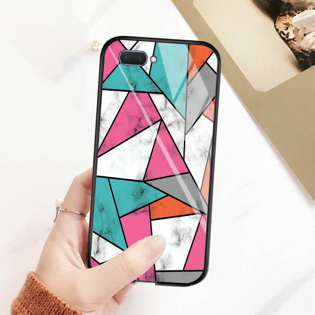 [K06] Case Glass Kaca OPPO A37 A3S A5S A7 A71 A83 A3S A1K F1S F3 F5 F11 RENO 2F A5 A9 2020