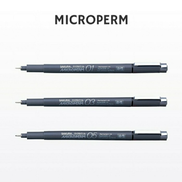 

Pendrawing- Sakura Microperm Drawing Pen 01,03 Dan 05 - 01 -Drawing-Pen.
