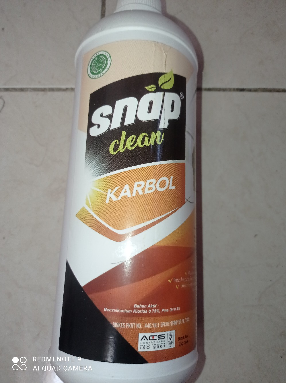 Karbol Snap Clean 1 Liter Bukan Wipol Sudah Dinkes Dan Halal