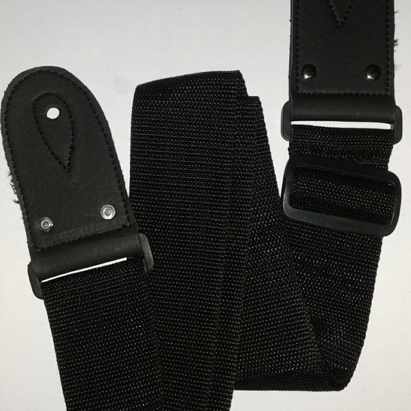 Strap Gitar Akustik/Elektrik warna Hitam polos