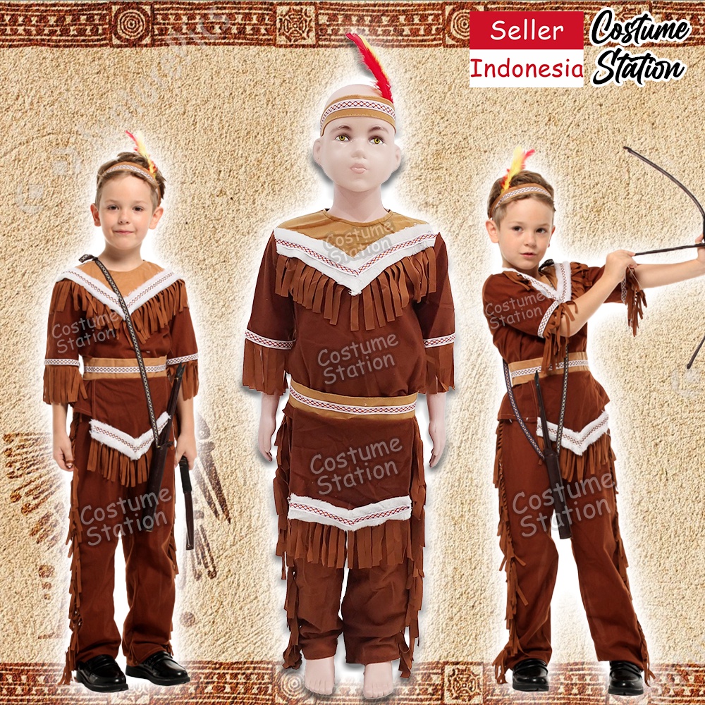 Kostum Indian LP / Costume Native American Indian anak laki cowo