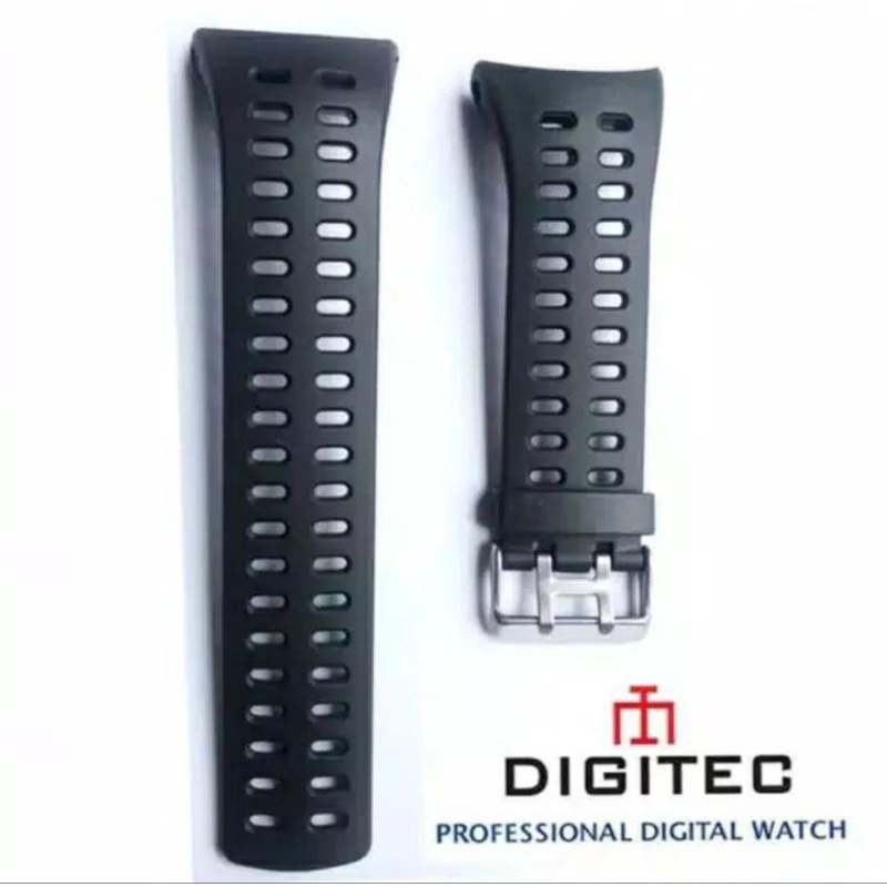 strap jam tangan digitek digital gisok strap jamntangan ruber tali karet jam tangan sport - 6660