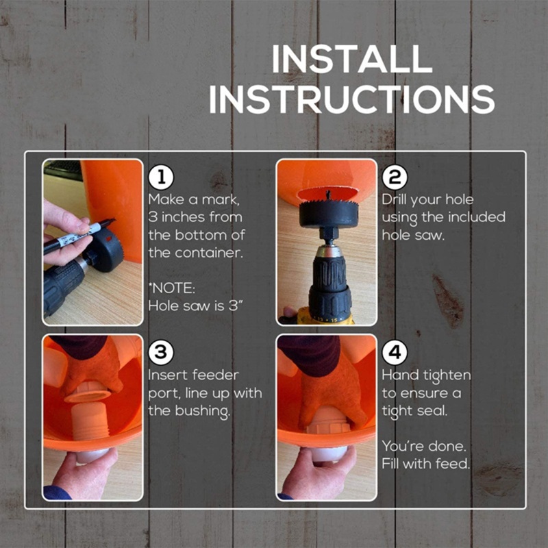 Kiss 6pcs Ring Segel Silikon Anti Hujan Untuk Tempat Makanan Ayam Kering DIY